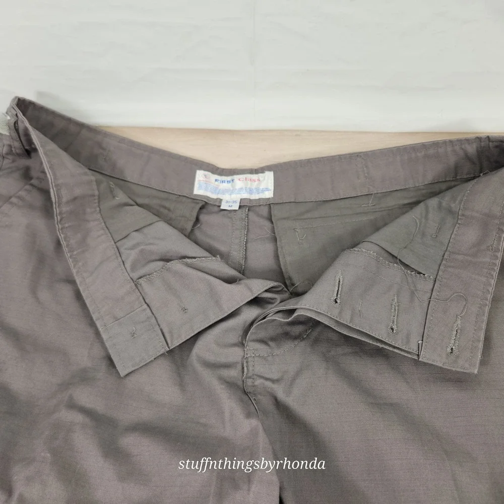 First Class Cargo Pants Adult Mens Size Medium Regular Ripstop Drawstring Bottom